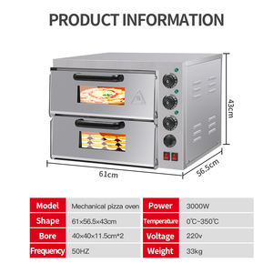 Satılık taş otomatik pişirme ekipmanları ile ekmek kek ve ekmek Pizza fırını için yeni elektrikli fırın - Product Image 3