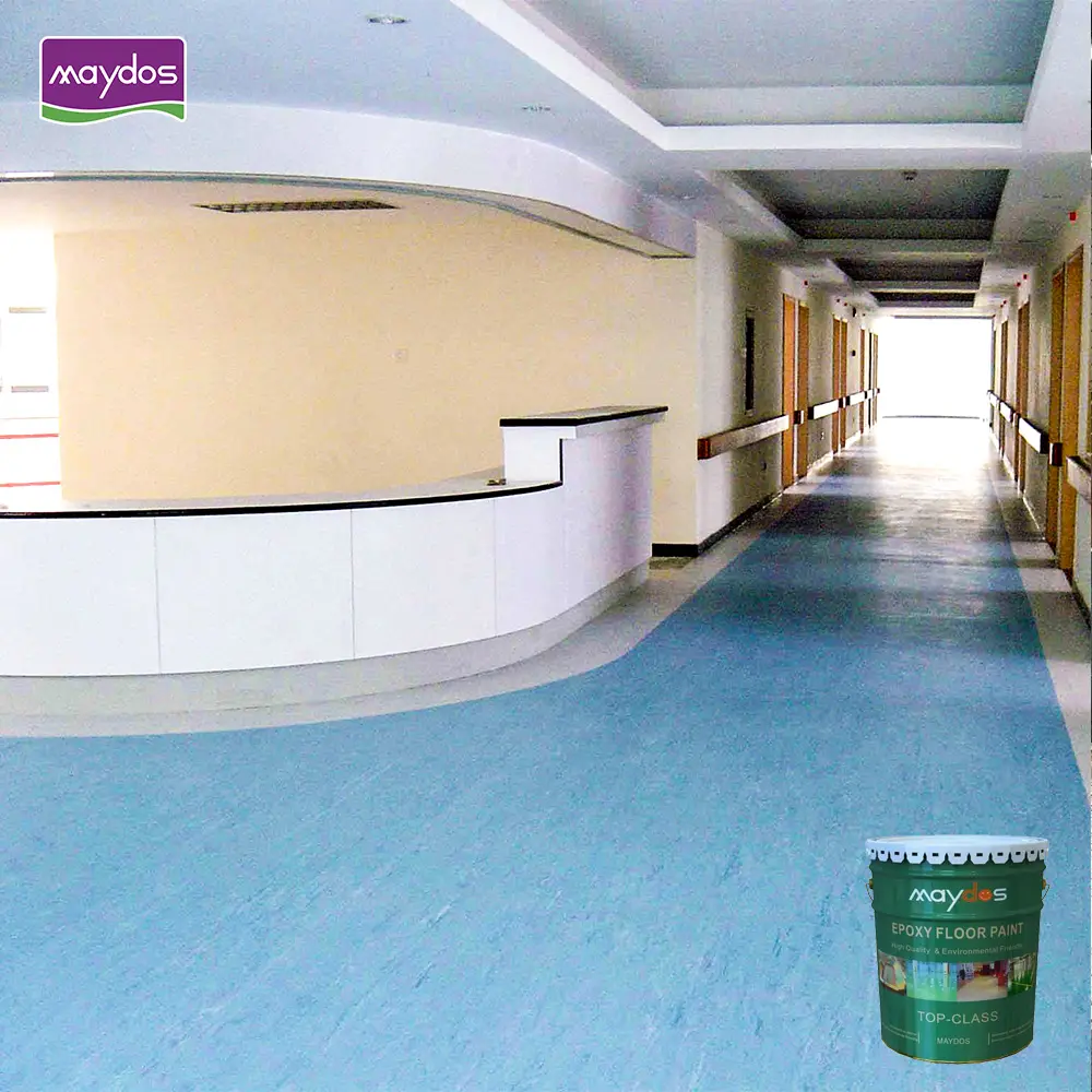 Maydos Solvent Free lantai Resin epoksi tinggi Glossy untuk rumah sakit