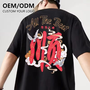 T-shirt brodé T-shirt de broderie pour hommes de haute qualité été Cool 140gsm 100% coton vente en gros usine impression de LOGO personnalisé - Product Image 2