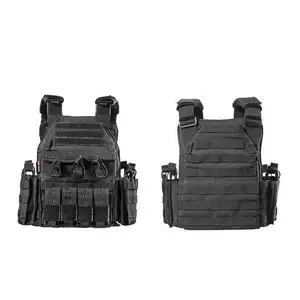 Hai Lớp Bảo Vệ Đầy Đủ Cơ Thể An Ninh Chiến Thuật Molle Hệ Thống Vest Trọng Lượng Nhẹ Ngụy Trang Vest Ngoài Trời Thoáng Khí