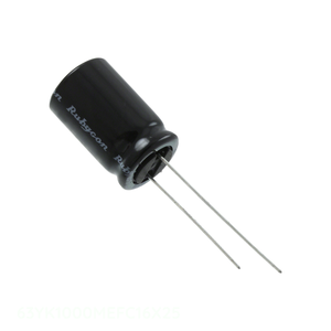 ตัวเก็บประจุแบบ Through Hole ยี่ห้อ Manufacturer Channel รุ่น CAP ALUM 1000UF 20% 63V RADIAL 1000 uF 63YK1000MEFC16X25 - Product Image 1