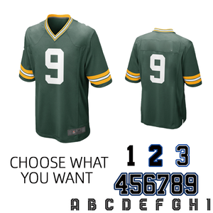 来样定做裤子带垫定制运动衫t恤男士美式橄榄球运动衫定制标志美式足球运动衫 - Product Image 4