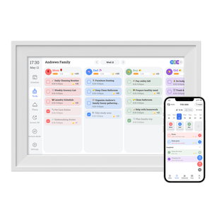Pantalla Digital Skylight de 15.6 Pulgadas, Tabla de Tareas Digital con Pantalla Táctil Inteligente, Pantalla Interactiva <span class=keywords><strong>para</strong></span> Horarios Familiares, Marco Digital de Pared - Product Image 1