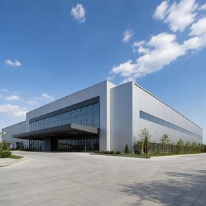 Ateliers et hangars préfabriqués en structure métallique industrielle de conception moderne personnalisée pour garage et usine - Product Image 1