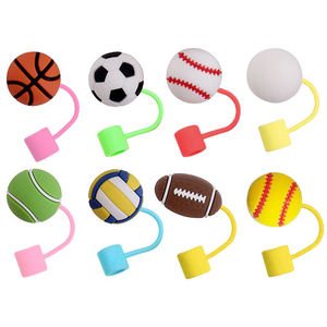 Tappo di copertura in paglia riutilizzabile antipolvere per <span class=keywords><strong>tazza</strong></span> Tumbler Silicone paglia Toppers punte in paglia coperture coperchi per accessori tazze Tumbler - Product Image 2