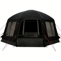 16 ㎡   Tente gonflable en forme de dôme, gonflage rapide, spacieuse, imperméable, anti-UV, pour 6 à 8 personnes, camping en groupe familial, fabrication en usine, ISO9001