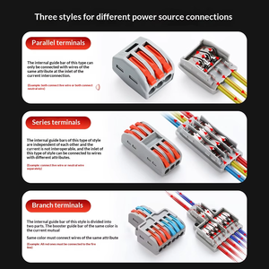 नया pct <span class=keywords><strong>2</strong></span>/<span class=keywords><strong>3</strong></span>/4/5 सार्वभौमिक वसंत त्वरित तार कनेक्टर प्लग <span class=keywords><strong>2</strong></span> में <span class=keywords><strong>2</strong></span> आउट pct 222 223 224 केबल विद्युत कनेक्टर - Product Image 6