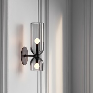 Lampe murale en verre créative minimaliste nordique, lumière LED artistique luxueuse pour couloir, entrée, chambre à coucher, salon, chevet, bureau - Product Image 4