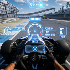 Sistema <span class=keywords><strong>de</strong></span> GoKart MR <span class=keywords><strong>de</strong></span> Alta Sensibilidad con Control Preciso, Simulador <span class=keywords><strong>de</strong></span> Kart <span class=keywords><strong>de</strong></span> Realidad Mixta para Jugadores Profesionales - Product Image 5