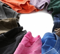 T-shirt pour homme au design unique personnalisé, en coton, grande taille, style rétro classique, effet délavé, motif uni, coupe ample