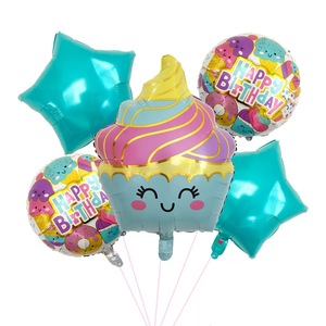 ชุดลูกโป่งฟอยล์อะลูมิเนียมลายการ์ตูนโดนัท ไอศกรีม และลูกอม สำหรับตกแต่งงานเทศกาลวันหยุด งานวันเกิด และงานปาร์ตี้ - Product Image 2