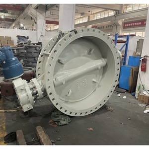 วาล์วผีเสื้อ D943P-10C DN1600 แบบสามแกนเอ็กเซนทริค ซีลแข็ง STL แบบเชื่อมต่อแบบโอเวอร์เลย์ สำหรับงานน้ำ - Product Image 5