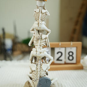 N'écoutez pas, ne regardez pas, ne parlez pas, Squelette conjoint Halloween Maison Miniature Squelette Décoratif Résine Ornement - Product Image 6