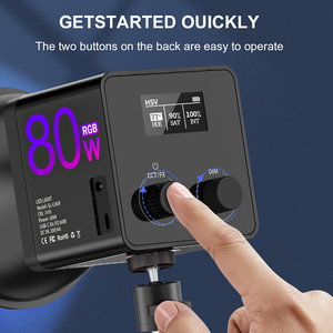 80W <span class=keywords><strong>RGB</strong></span> 2500k-6500k đầy đủ màu sắc <span class=keywords><strong>RGB</strong></span> <span class=keywords><strong>LED</strong></span> COB ánh sáng video chuyên nghiệp cho studio ảnh video trực tiếp - Product Image 4