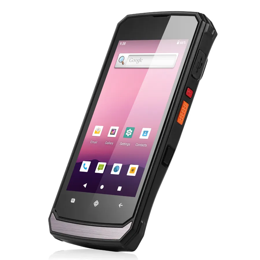 Portable 5 inch Android10 data collector GMS 2D Scanner 4G wifi durable rugged pdas with cradle scanner trigger