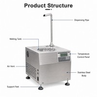 Mini-machine à chocolat chaud professionnelle, petite, pour la fonte et la distribution de chocolat liquide