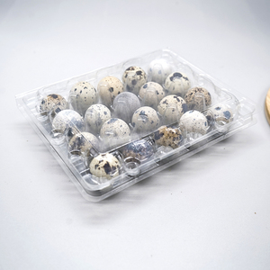 Shengyiyuan 24 lỗ cấp thực phẩm rõ ràng dùng một lần vỏ sò nhựa bao bì trứng cút khay - Product Image 3