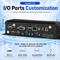 Komputer Industri Tanpa Kipas GPIO Mini PC Intel I3 I5 I7 J1900 N100 IP65 Suhu Luas VGA RS232 OEM ODM Kustom