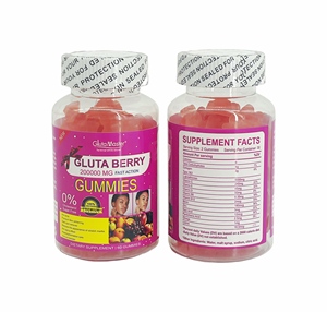 Gummies Strong <span class=keywords><strong>Gluta</strong></span> <span class=keywords><strong>Berry</strong></span> Premium, blanchiment de la peau, stimulant immunitaire, ingrédients entièrement biologiques, éliminateur de taches brunes, complément anti-acné - Product Image 6
