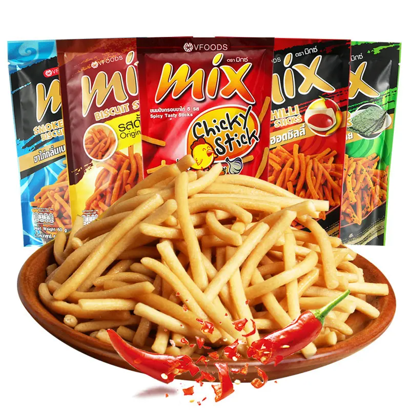 VFOODS Mix 60g crunchy strips snack exotic food