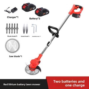 Tondeuse à <span class=keywords><strong>gazon</strong></span> sans fil à batterie lithium rechargeable pour usage domestique, idéale pour la tonte et le désherbage du jardin, tondeuse à <span class=keywords><strong>gazon</strong></span> électrique - Product Image 5