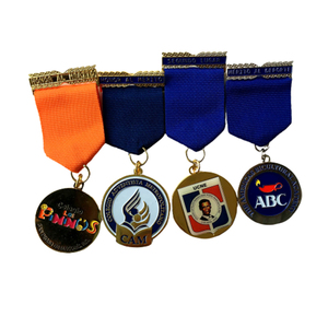 <span class=keywords><strong>El</strong></span> diseño de su propio deporte correr una maratón de acabado de aleación de Zinc medalla con cordón - Product Image 6