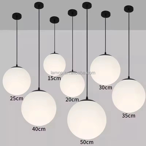 Moderne Minimalistische Glas-Kugelpendelleuchte mit Einzelkopf Retro Rustikale Kreative Lampe für Bar Restaurant Küche - Product Image 1