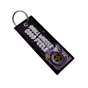 Cartoon Woven Keychain with Personalized Edge Lock Wholesale Promotional Keychains & Carabiners