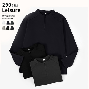 Sudaderas de Cuello Alto con Cierre de Cremallera para Hombre, al por Mayor, con Logotipo Personalizado, de Alta Calidad, Estilo Casual de Negocios, Elegantes, Directo de Fábrica - Product Image 1