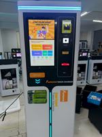 Distributeur de jetons intelligent D08A avec écran tactile 18,5 pouces, machine à monnayeur, kiosque de paiement sans espèces pour salles de jeux et parcs d'attractions