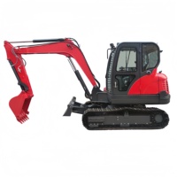Nouvelle mini-excavatrice sur chenilles de 6,5 tonnes, petite pelleuse sur chenilles pour travaux agricoles et aménagement paysager