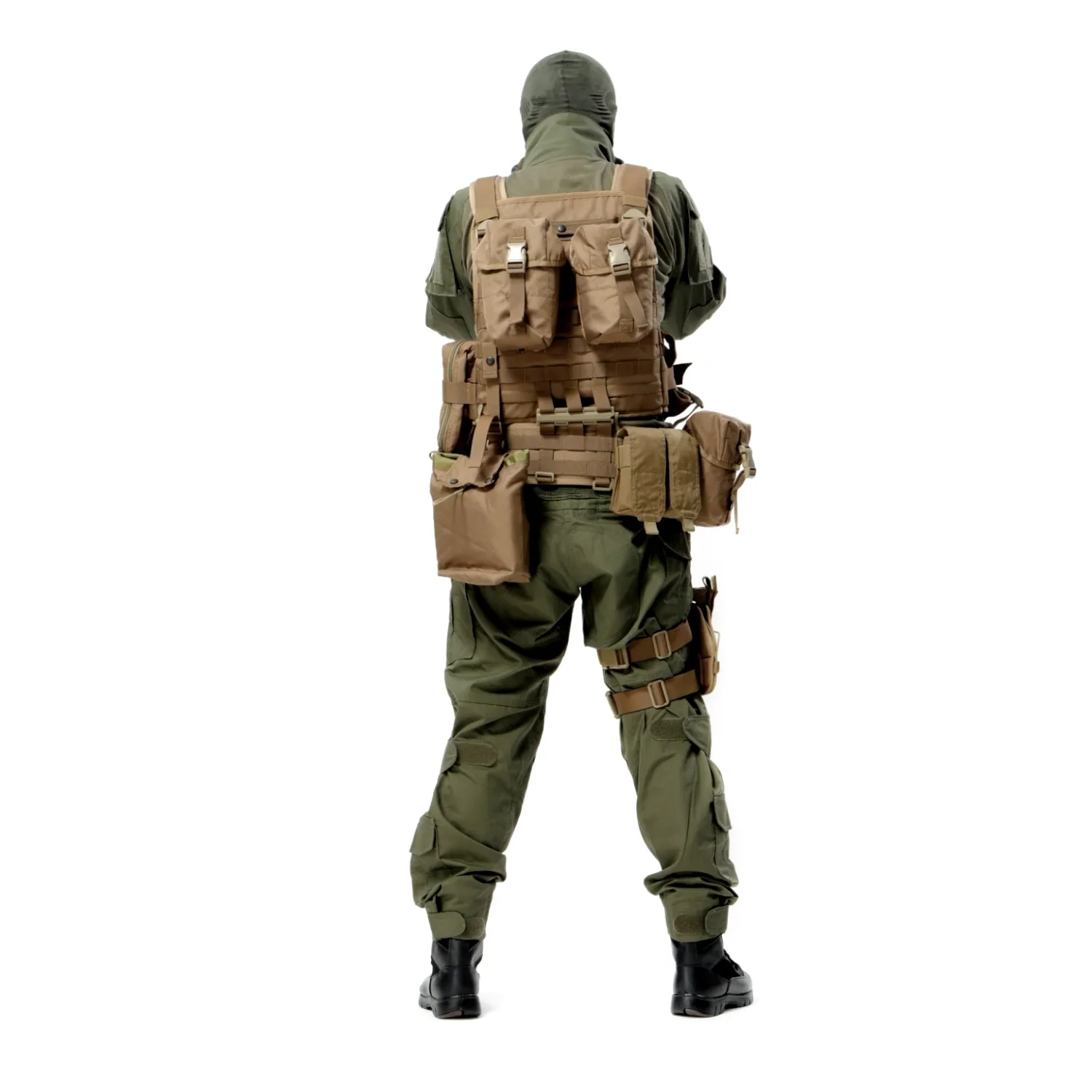 Combat Coyote Brown Vest Quick Disassembly Multi-Functional Outdoor Equipment with Molle Webbing Belt Tactical Carrier