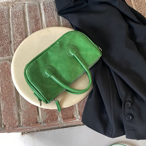 Sac bandoulière de conception coréenne, bleu brume, couleur unie, fermeture à glissière, sac à bandoulière portable pour femme, printemps 2021 - Product Image 5