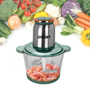 Picadora de carne eléctrica Gemar, procesador de alimentos con motor de acero inoxidable de 1L para picar carne, ajo, verduras, electrodoméstico de cocina - Product Image 1