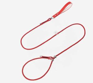 Correa para perro Kingtale duradera con asa de cuero y correa de entrenamiento para perros de alta resistencia, cintas, collares y correas para mascotas sólidas - Product Image 4