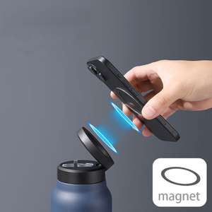 BPA miễn phí 24oz chai nước điện thoại chủ tương thích với mag-an toàn lạnh 24 giờ mỗi ngày ổn định đầy đủ hoặc trống rỗng, thép không gỉ phù hợp với iPhone - Product Image 3