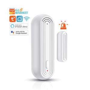 Glomarket SD0346 WIFI สมาร์ทเซ็นเซอร์ประตู/หน้าต่างด้วยการเตือนภัยอัตโนมัติ Alexa และ Google บ้านเข้ากันได้ SD0346 APP ประตูอัจฉริยะ - Product Image 1