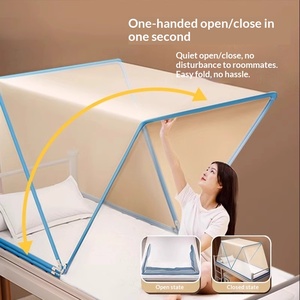 学生寮折りたたみ式蚊帳2024新発売家庭用シングルベッド設置不要子供用ベッド - Product Image 3