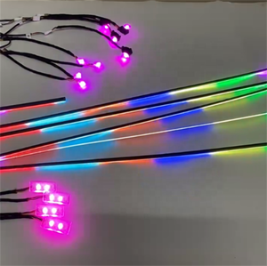 Chasse à la lumière ambiante de <span class=keywords><strong>voiture</strong></span> bande acrylique 2022 nouveaux produits 18 Sources de lumière avec porte et 4 pieds bien lumière LED - Product Image 3