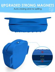 กระเป๋าใส่ขนมสุนัขซิลิโคนสีเขียวเซจ พร้อมโลโก้สั่งทำฟรี  แบบมีแม่เหล็กปิด  ขนาดเล็ก สำหรับฝึกสุนัข - Product Image 4