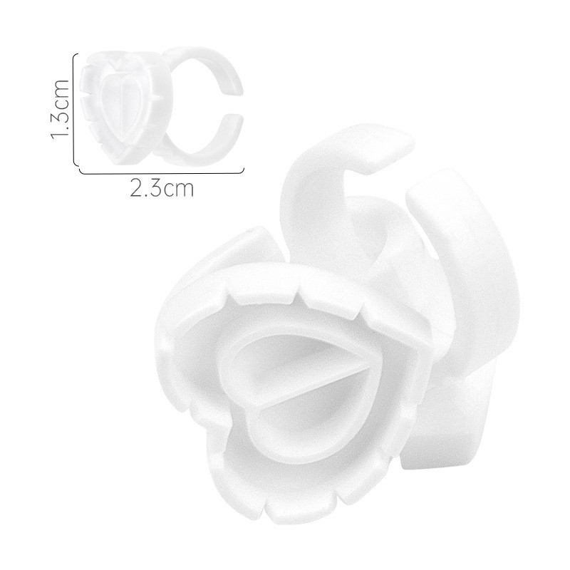 Coeur blanc 100pcs