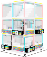 Máquina expendedora comercial de cápsulas Gashapon, serie Square Mini Claw Machine, caja sorpresa aleatoria, 1 año de garantía, versión en inglés