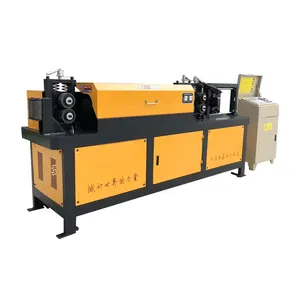 CNC gt4-12 wire straightener press steel bar straightening and cutting-off machine