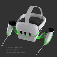 DOBE Station de charge pour casque VR Meta Quest 3, chargeur double pour manettes avec LED, accessoires de jeu pour Meta Quest 3
