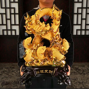 Kerajinan Resin untuk Dekorasi Feng Shui Rumah Patung Ikan Naga Seni Ikan Mas Patung Ikan <span class=keywords><strong>Arowana</strong></span> - Product Image 4