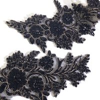 Colliers en cristal à 12 facettes à coudre, motif perlé brillant, appliques en strass pour accessoires de robes de mariée - Vente en gros