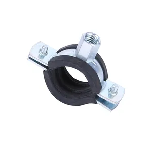 Heavy Duty Pipe Clamps With Epdm Rubber And With Reinforced Band Zinc-plated Conduit clamp