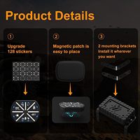 Panneau de commutation sans fil à distance DC 12V 8 gang avec système de relais de circuit LED bleu Boîte de commande pour voiture bateau UTV VR camping-cars