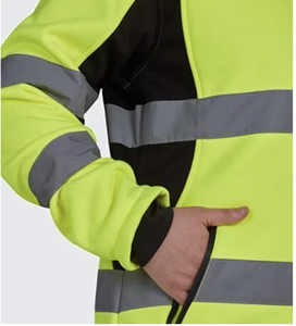 تخصيص مرحبا فيس سترة سلامة عاكسة سوفتشيل سترات العمل الشتوية للعمال الصناعيين الصوف مادة البوليستر القطن - Product Image 2