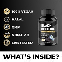 Capsules molles d'huile de nigelle Halal à marque privée Amaz, complément alimentaire pour la santé des cheveux, capsules molles d'huile de nigelle en vrac